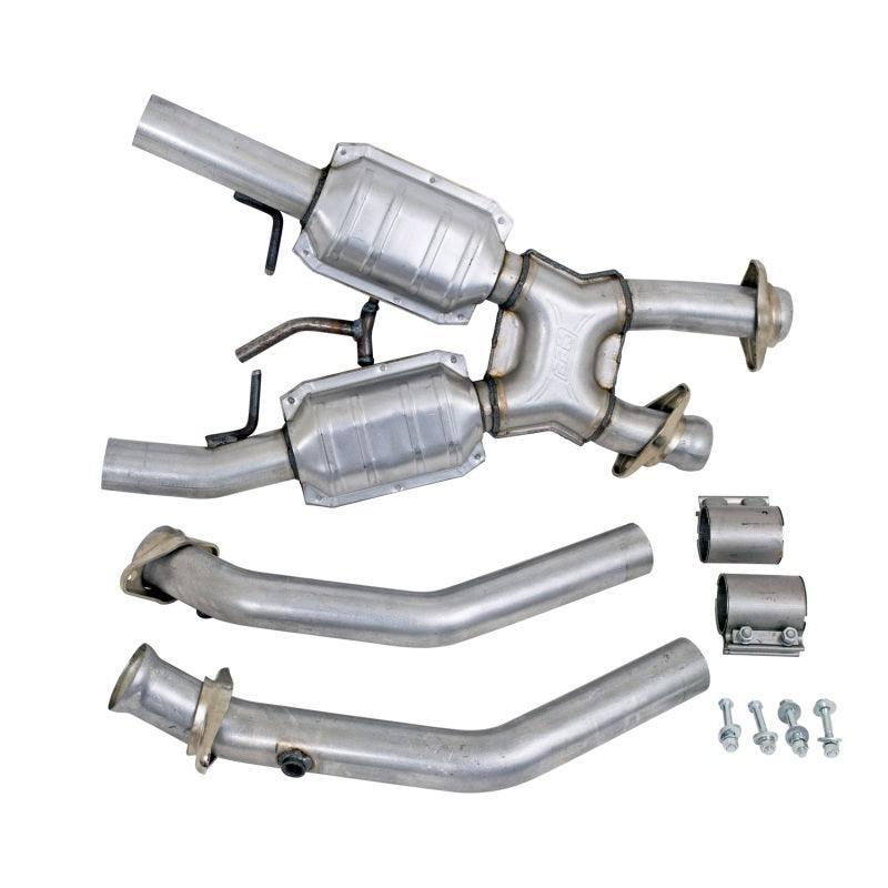 BBK 94-95 Mustang 5.0 High Flow X Pipe With Catalytic Converters - 2-1/2 - Jerry's Rodz