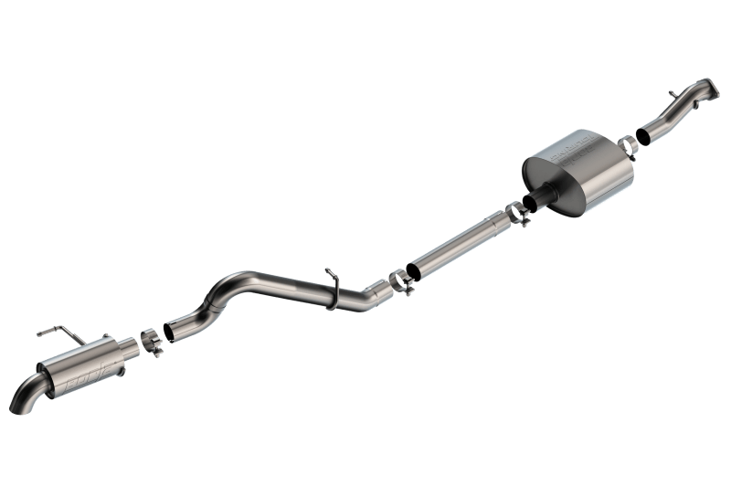 Borla 21-22 Ford Bronco 2.7L 2DR/4DR T-304 Stainless Steel Cat-Back Touring Exhaust - Brushed - Jerry's Rodz