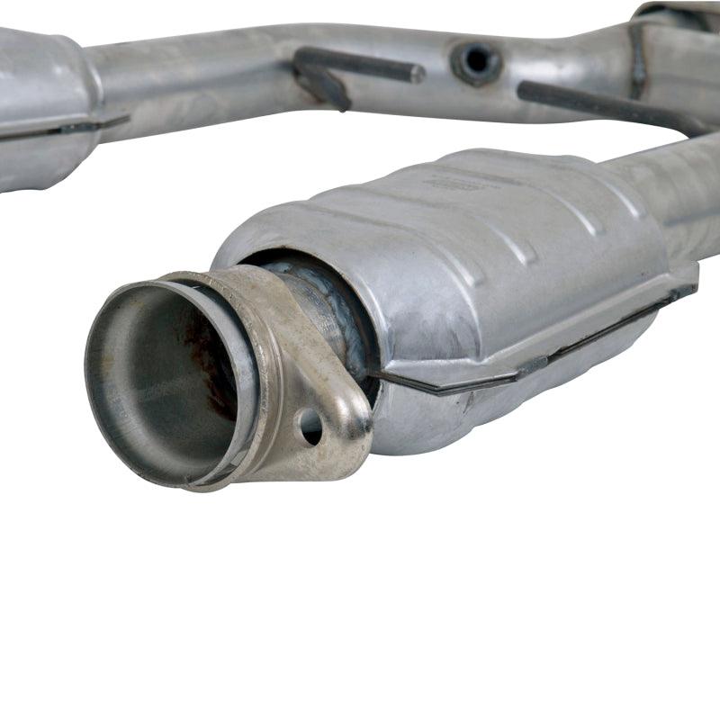 BBK 96-04 Mustang 4.6 GT / Cobra Short Mid H Pipe w Catalytic Converters 2-1/2 For Long Tube Headers - Jerry's Rodz