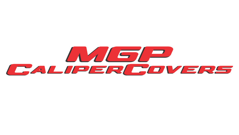 MGP 4 Caliper Covers Engraved Front & Rear 300 Red finish silver ch