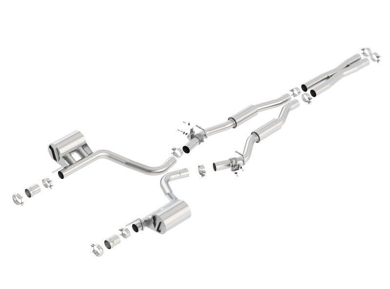 Borla 2015 Dodge Challenger SRT/392 Hemi 6.4L V8 S-TYPE Catback Exhaust w/ Valves Factory Bezel - Jerry's Rodz