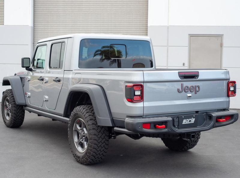 Borla 2020 Jeep Gladiator JT 3.6L V6 AWD 2.75in Touring Climber Black Turndown Tip & Over-Axle - Jerry's Rodz