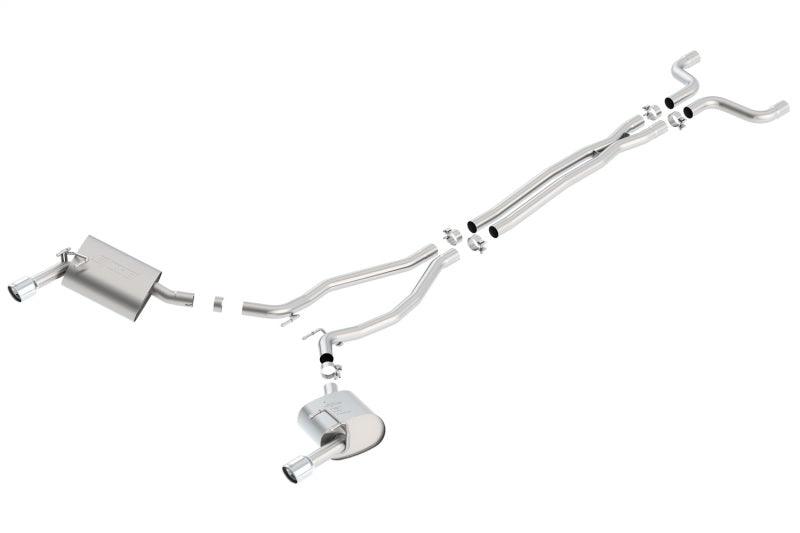 Borla 14-15 Camaro 3.6L V6 Single Split Rear Exit Touring Catback Exhaust - Jerry's Rodz