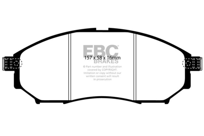 EBC 05-08 Infiniti G35 3.5 2WD Bluestuff Front Brake Pads - Jerry's Rodz