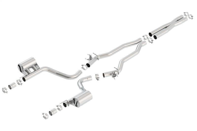 Borla 15-16 Dodge Charger Hellcat 6.2L V8 ATAK Catback Exhaust w/ Valves No Tips Factory Valance - Jerry's Rodz