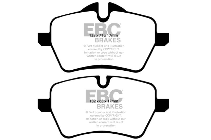 EBC 2007-2014 Mini Cooper S Hardtop (R56) 1.6L Turbo Bluestuff Front Brake Pads - Jerry's Rodz