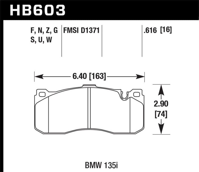 Hawk BMW 135i DTC-60 Race Front Brake Pads - Jerry's Rodz