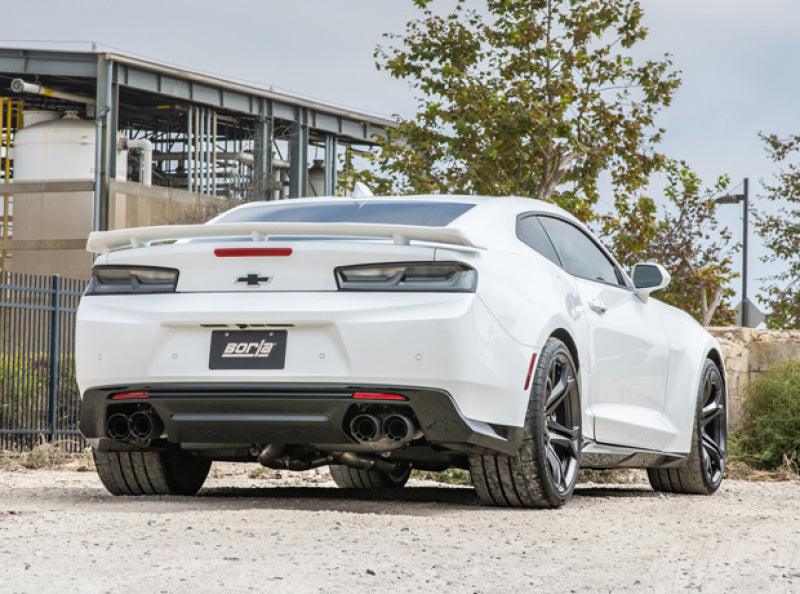 Borla 17-18 Chevrolet Camaro ZL1 6.2L V8 Atak Catback Exhaust w/ Dual Mode Valves CF Black Anod - Jerry's Rodz