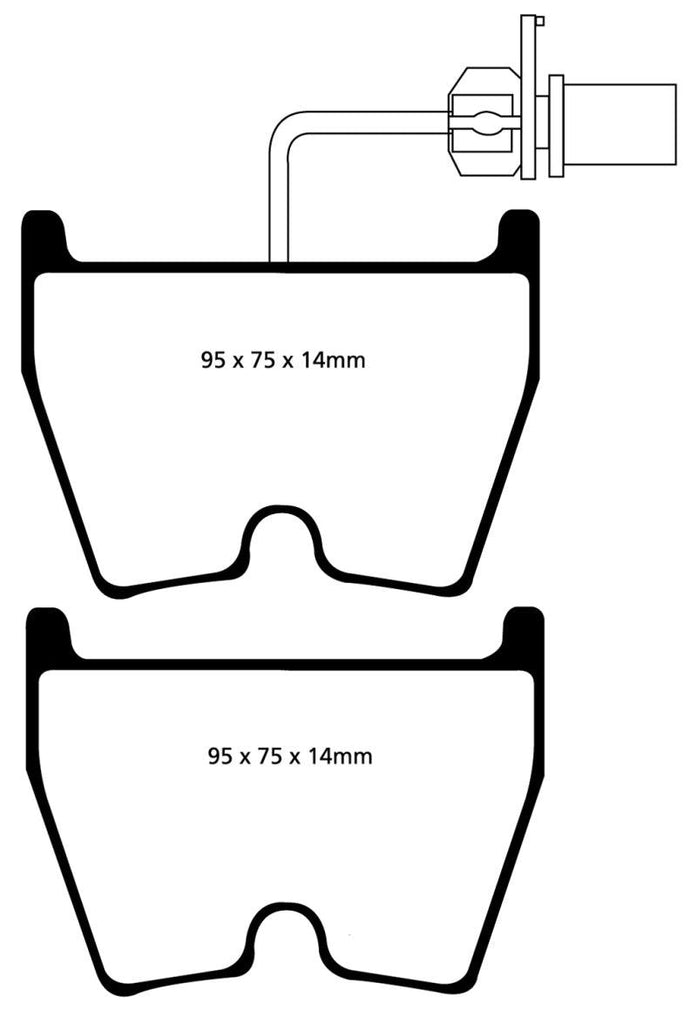 EBC 06-09 Audi RS4 4.2 (Cast Iron Rotors) Bluestuff Front Brake Pads - Jerry's Rodz