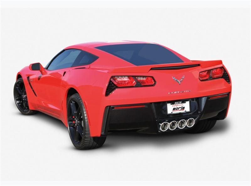 Borla 2014 Chevy Corvette C7 w/ AFM w/o NPP Atak Rear Section Exhuast Quad Rd Rl IC Tips - Jerry's Rodz