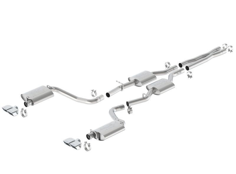 Borla 15-16 Dodge Challenger R/T 5.7L Dual Rectangle Angle Cut Dual Split Rear Exit ATAK Exhaust - Jerry's Rodz