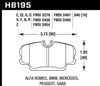 Hawk 84-4/91 BMW 325 (E30) HT-10 Front Race Pads (NOT FOR STREET USE) - Jerry's Rodz