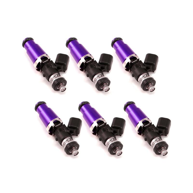 Injector Dynamics 1340cc Injectors - 60mm Length - 14mm Purple Top - Denso Lower Cushion (Set of 6) - Jerry's Rodz