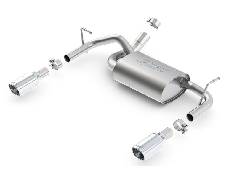 Borla 12-16 Jeep Wrangler 3.6L AT/MT 4WD Single Split Rr Exit Touring Exhaust (rear section only) - Jerry's Rodz