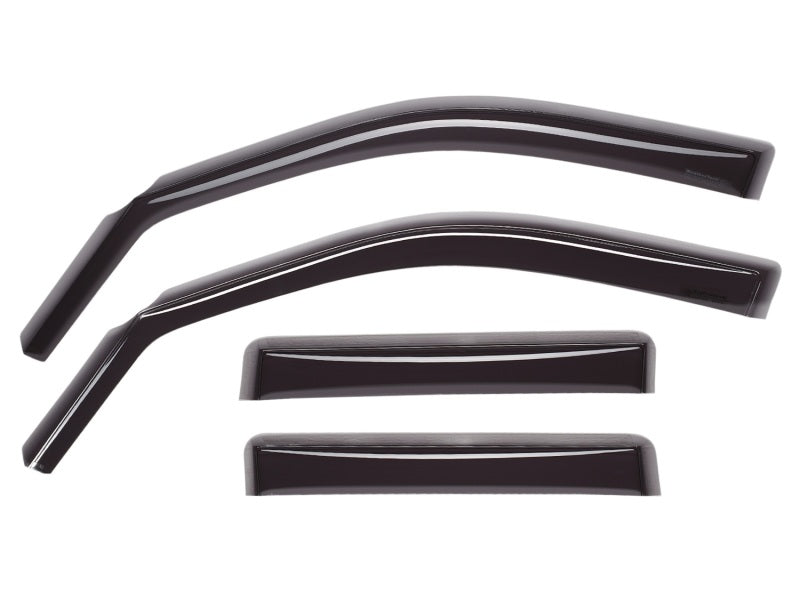 WeatherTech 07+ Jeep Wrangler Front and Rear Side Window Deflectors - Dark Smoke