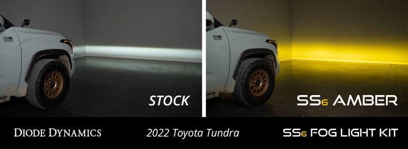 Diode Dynamics 2022 Toyota Tundra SS6 LED Fog Light Kit - White Wide - Jerry's Rodz