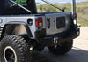 DV8 Offroad 07-18 Jeep Wrangler JK Steel Mid Length Rear Bumper - Jerry's Rodz