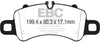 EBC 2016+ Porsche 911 (991/2 w/Cast Iron Rotors) 3.0TT Carrera Bluestuff Front Brake Pads - Jerry's Rodz