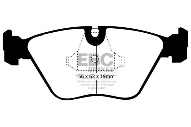 EBC 92-95 BMW M3 3.0 (E36) Bluestuff Front Brake Pads - Jerry's Rodz