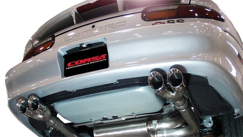Corsa 98-02 Chevrolet Camaro Convertible Z28 5.7L V8 LS1 Polished Sport Cat-Back Exhaust - Jerry's Rodz