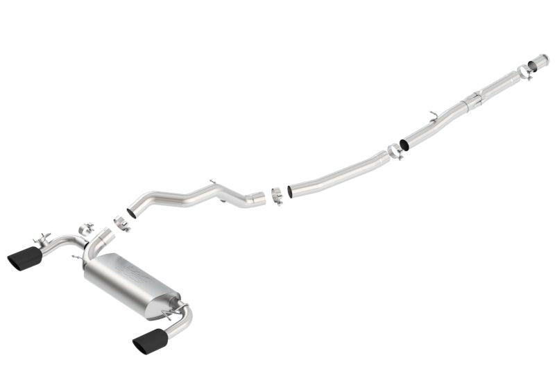 Borla 16-18 Ford Focus RS 2.3L MT AWD ATAK Catback Exhaust w/ Black Chrome Tip - Jerry's Rodz