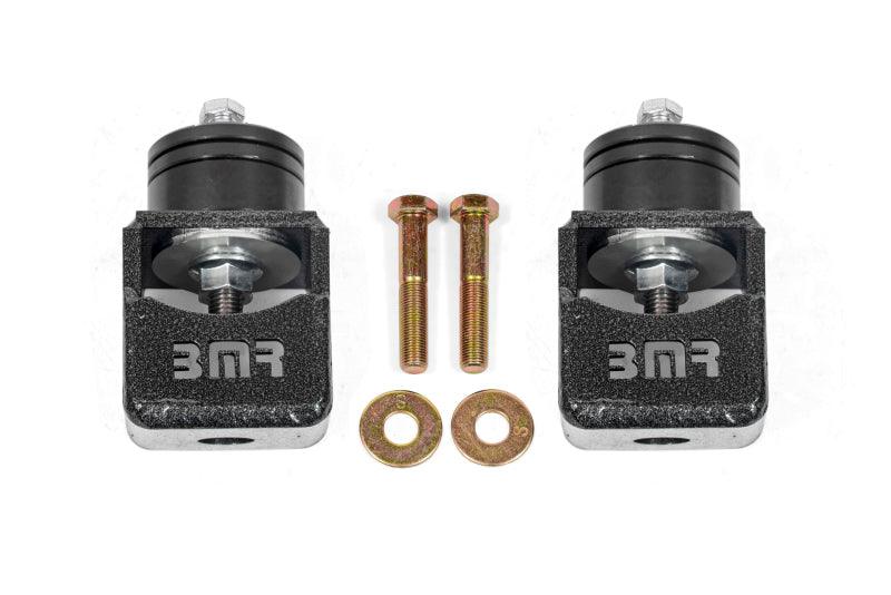 BMR Chevy SS and Pontiac G8 Motor Mount Kit (Solid Bushings) Black Hammertone - Jerry's Rodz