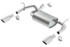 Borla 12-16 Jeep Wrangler 3.6L AT/MT 4WD Single Split Rr Exit Touring Exhaust (rear section only) - Jerry's Rodz