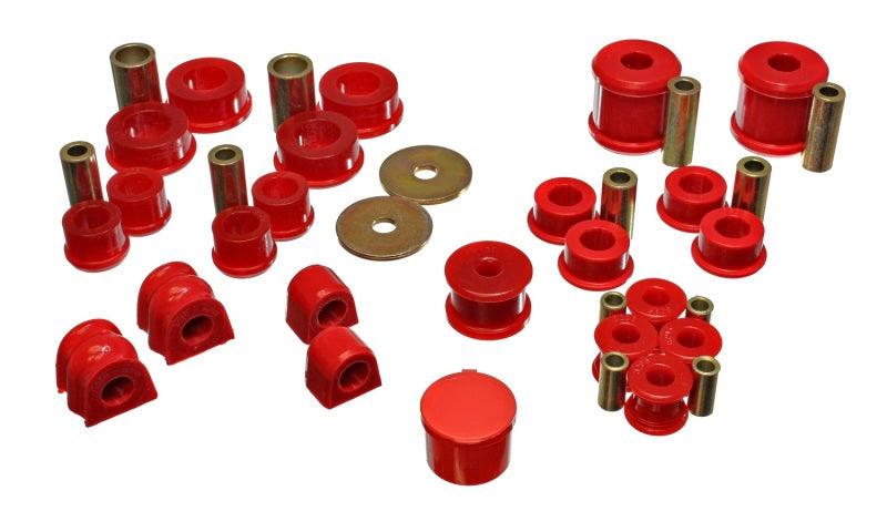 Energy Suspension 02-06 Subaru Impreza/WRX Red Hyper-Flex Master Bushing Set - Jerry's Rodz