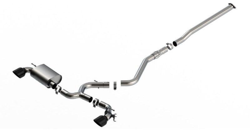 Borla 22-23 Hyundai Kona N 2.0L 4 CYL. Turbo AT/MT ATAK Catback Exhaust Black Chrome - Jerry's Rodz