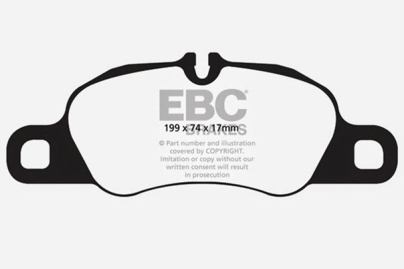 EBC 12-16 Porsche Boxster 2.7L (Cast Iron Rotors Only) Bluestuff Front Brake Pads - Jerry's Rodz