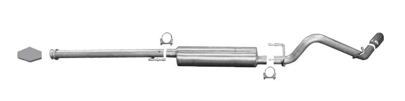 Gibson 05-13 Toyota Tacoma Base 4.0L 2.5in Cat-Back Single Exhaust - Aluminized - Jerry's Rodz