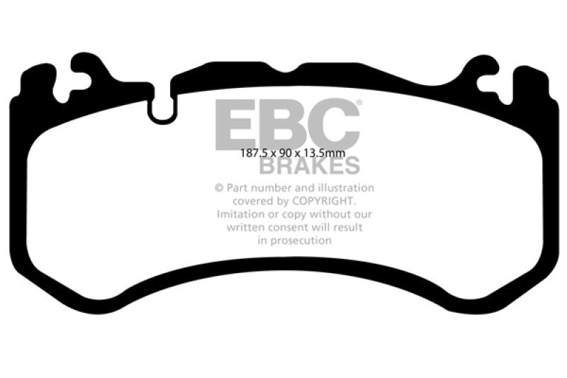 EBC 08-13 Mercedes-Benz C63 AMG (W204) 6.2 Bluestuff Front Brake Pads - Jerry's Rodz