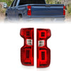 Anzo 19-21 Chevy Silverado Work Truck Full LED Tailights Chrome Housing Red Lens G2(w/C Light Bars) - Jerry's Rodz