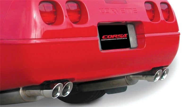 Corsa 86-91 Chevrolet Corvette C4 5.7L V8 L98 Polished Sport Cat-Back Exhaust - Jerry's Rodz