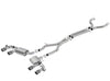 Borla 17-18 Chevrolet Camaro ZL1 6.2L V8 S Type Catback Exhaust w/ Dual Mode Valves CF Black Anod - Jerry's Rodz