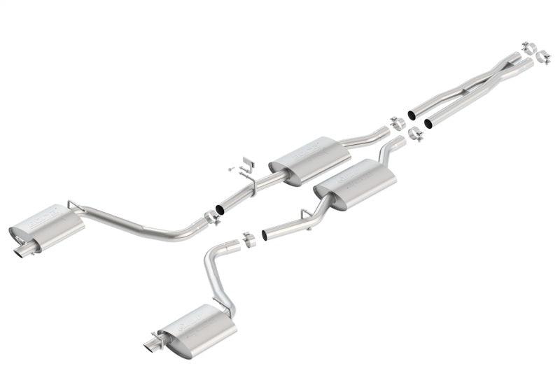 Borla 15-16 Dodge Charger 3.6L V6 ATAK Cat Back Exhaust (Uses Factory Valence) - Jerry's Rodz