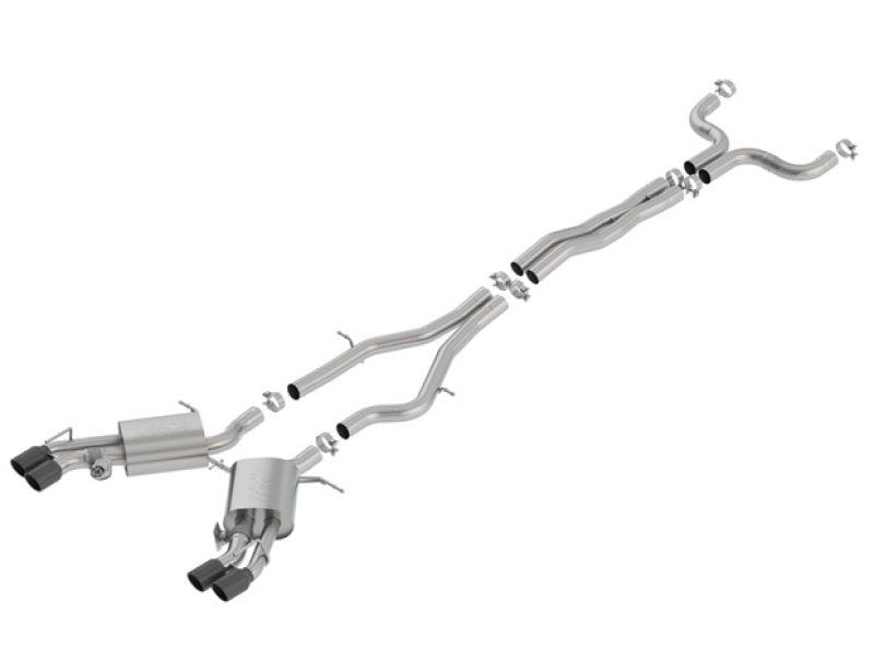 Borla 16-18 Cadillac CTS-V 6.2L V8 2.75in Diameter S Type Catback Exhaust w/ Valves Black Chrome Tip - Jerry's Rodz