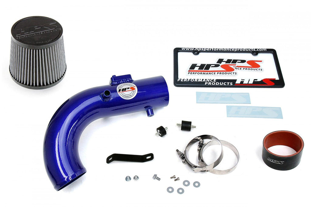 HPS Blue Shortram Air Intake Kit Cool Short Ram SRI High Flow Filter 827-508BL