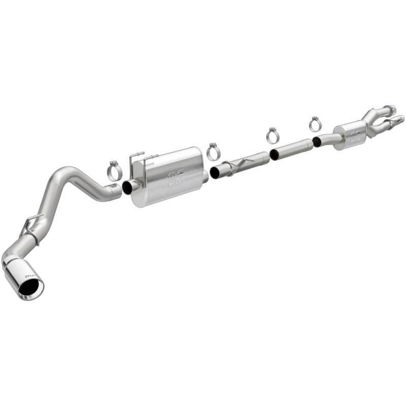 MagnaFlow 2020 Ford F250/F350 3.5in Street Series Cat-Back Exhaust Rear Passenger Exit-Polished Tip - Jerry's Rodz