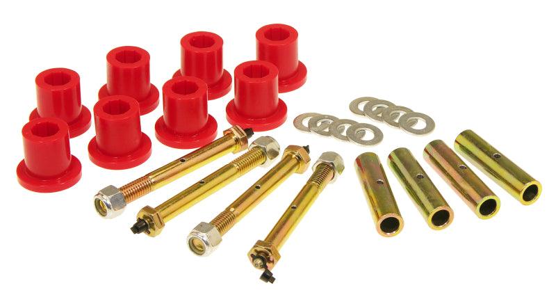 Prothane 87-96 Jeep YJ Front or Rear Frame Shackle Bushings - Red - Jerry's Rodz