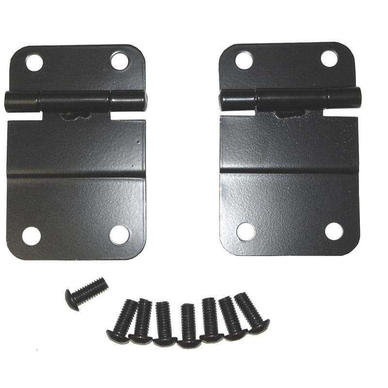 Rugged Ridge 76-86 Jeep CJ Black Lower Tailgate Hinge Set - Jerry's Rodz