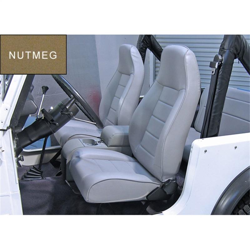 Rugged Ridge High-Back Front Seat Reclinable Nutmeg 76-02 CJ&Wran - Jerry's Rodz