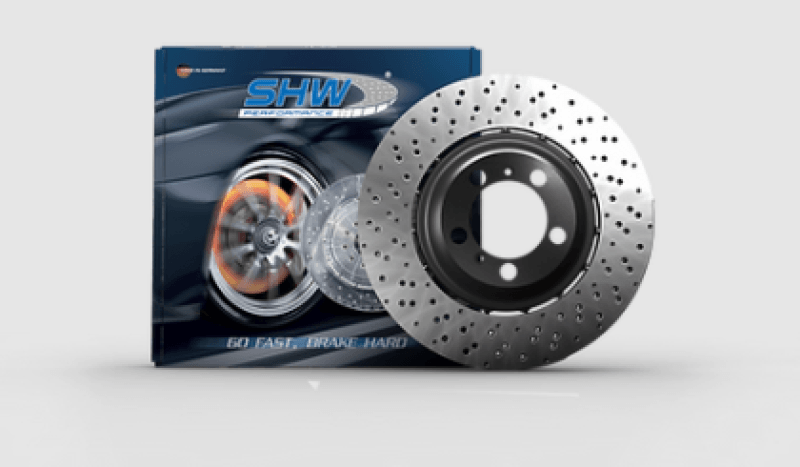 SHW 18-19 Porsche 911 Carrera 4 GTS w/o Ceramic Brake Left Frt Drill-Dimp LW Brake Rotor (9P1615301) - Jerry's Rodz