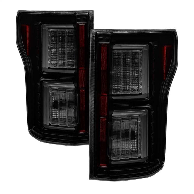 Spyder 18-19 Ford F-150 (w/o Blind Spot Sensor) LED Tail Lights - Blk Smk (ALT-YD-FF15018-LED-BSM) - Jerry's Rodz