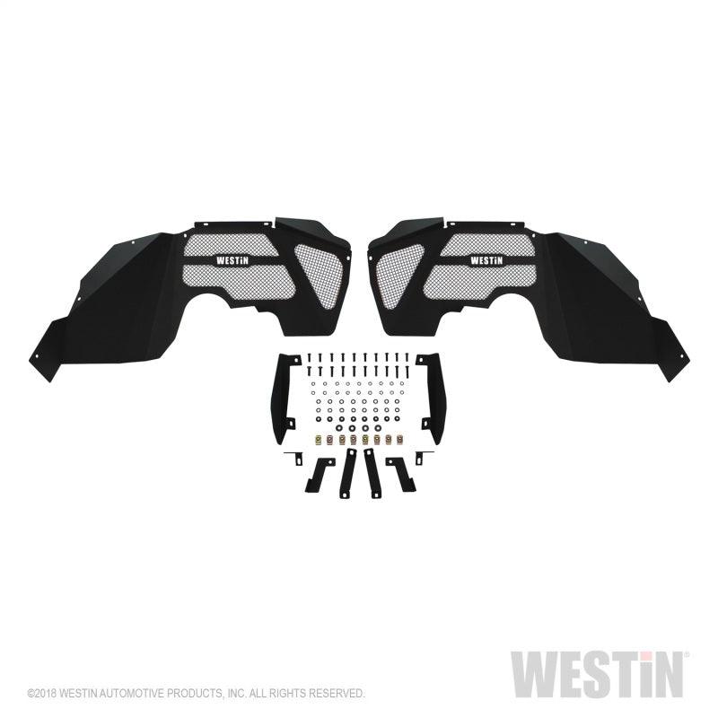 Westin 07-18 Jeep Wrangler JK Inner Fenders - Front - Textured Black - Jerry's Rodz