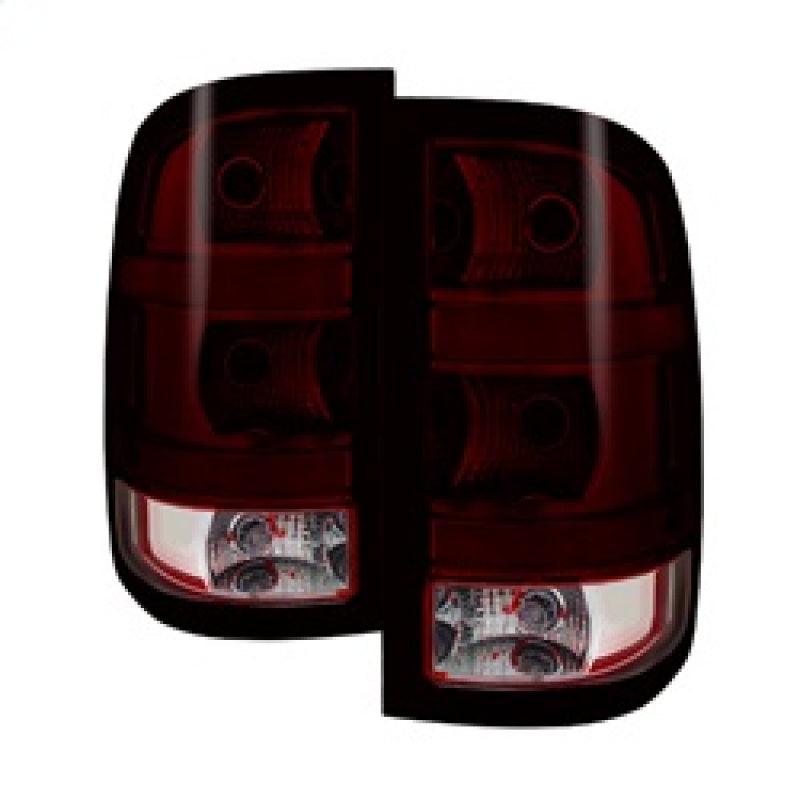 Xtune GMC Sierra 2007-2013 OEM Style Tail Light Red Smoked ALT-JH-GS07-OE-RSM - Jerry's Rodz